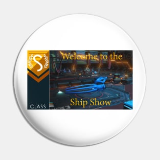 No mans sky themed welcome to the ship show blue squid Pin