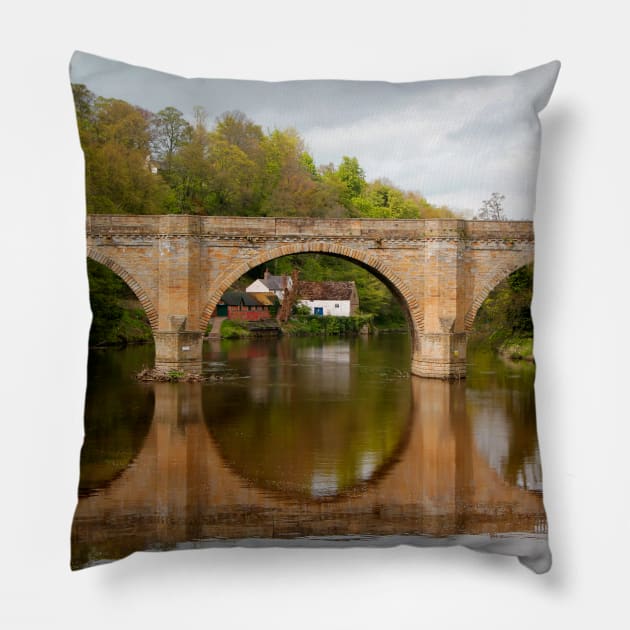 Prebends Bridge Reflection Pillow by jwwallace