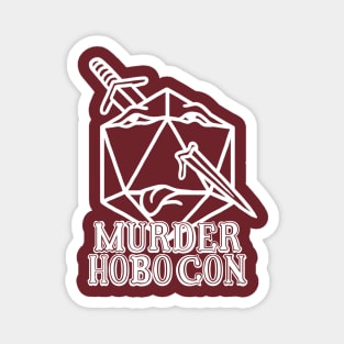 Murder Hobo Con White Magnet