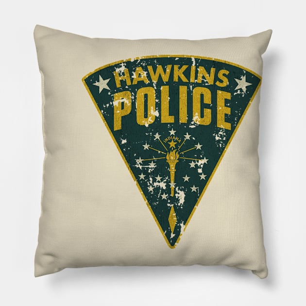 Hawkins Police Department Patch Pillow by JCD666