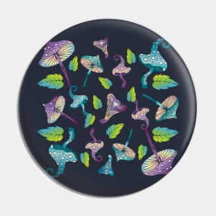 Magic fairy green mushrooms Pin