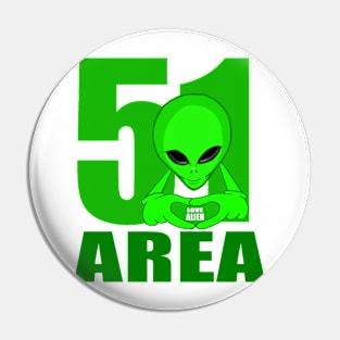 Love alien Pin