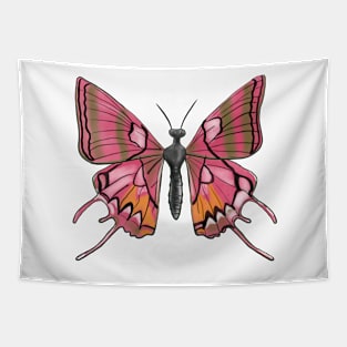 Pink Butterfly Tapestry