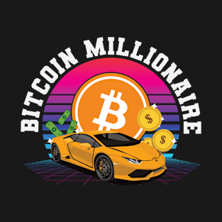 Bitcoin Millionaire BTC Crypto Lambo T-Shirt