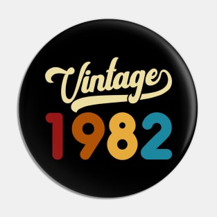 1982 Vintage Gift 38th Birthday Retro Style Pin