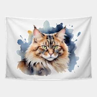 Fluffy cat Tapestry