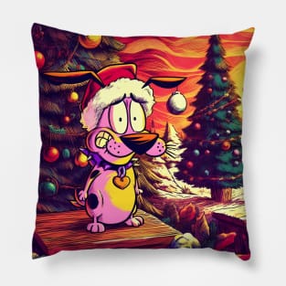 Festive Cartoon Extravaganza: Unique Animated Delights for a Merry Christmas! Pillow