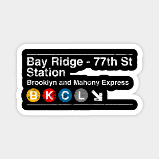 Bay Ridge Subway (Brooklyn & Mahony Express) Magnet