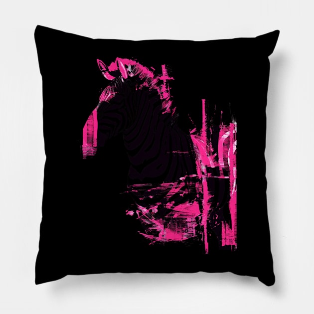 Zebra Ungulate Unity Pillow by Monster Gaming