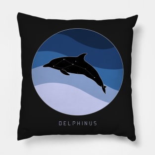 Delphinus Constellation Pillow