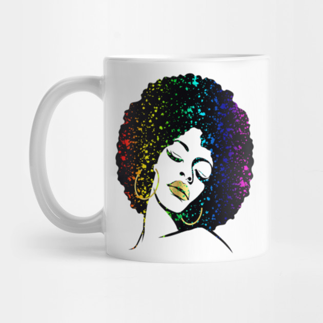 Black Girl Magic Gift Queen Afro Diva Lips Paint Black Girl