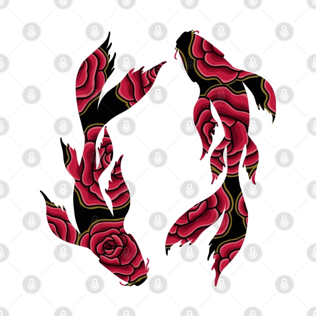 Floral Koi Fish by abbie.hep@hotmail.co.uk