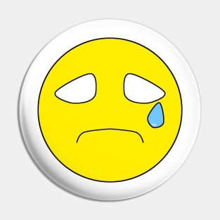 The sad face emoji Pin