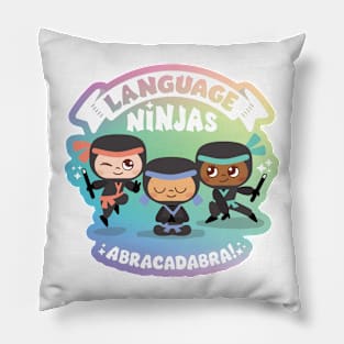 Rainbow Language Ninjas Pillow