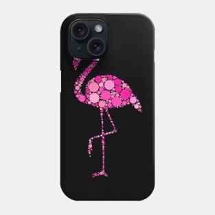 Pink Polka Dot Flamingo International Dot Day Phone Case