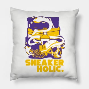 Sneaker Holic Court Purple University Gold Pillow