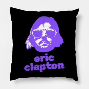 eric clapton ||| 70s sliced style Pillow