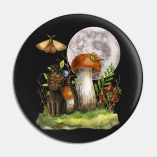 Dark Surrealistic Artwork Penny Bun Pin