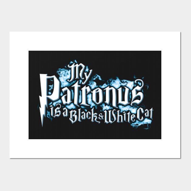 My Patronus Is A Black White Cat Blackandwhitecat Posters