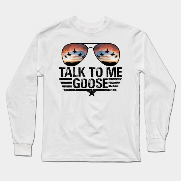 Distressed Talk To Me Goose Top Gun T-Shirt