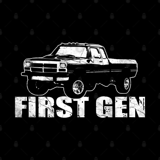 First Gen cummins Dodge ram truck Squarebody First generation Truck Classic American 1st gen Pickup by JayD World