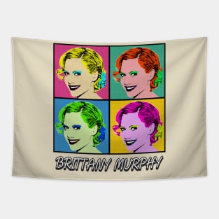 Britany Murphy 80s Pop Art Style Tapestry