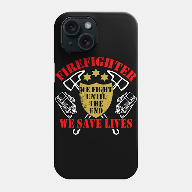 Firefighter hero Phone Case by Kingluigi