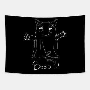 Halloween Ghosty Cat Tapestry