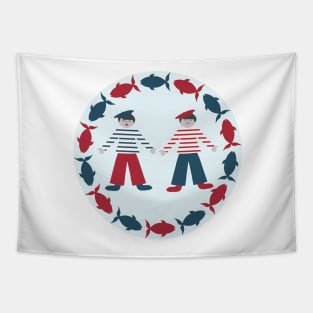 Sailor sailor, out on the ocean Tapestry