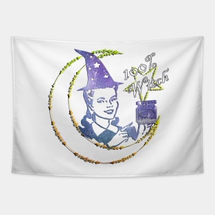 Witch Funny Witch Quote and Graphic Moon, Star & Quote Halloween Funny Halloween gift Tapestry