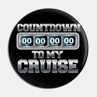 Cruise T shirt Cruise Ship Vacation Countdown T shirt Pin