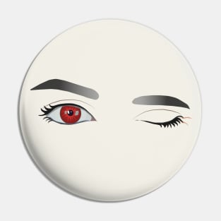 Red eyes Pin