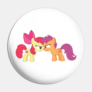 Apple Bloom vs Scootaloo Pin