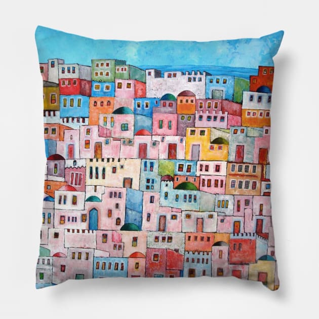 Village Pillow by TAMOH65