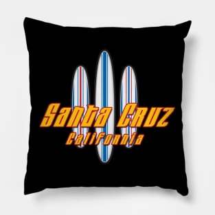 Santa Cruz Logo Three Surfboards Pillow