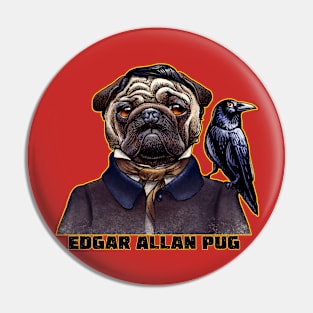 Edgar Allan Pug Pin