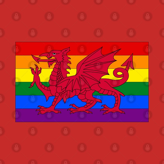 Wales LGBTQ Pride Flag by popkulturniy