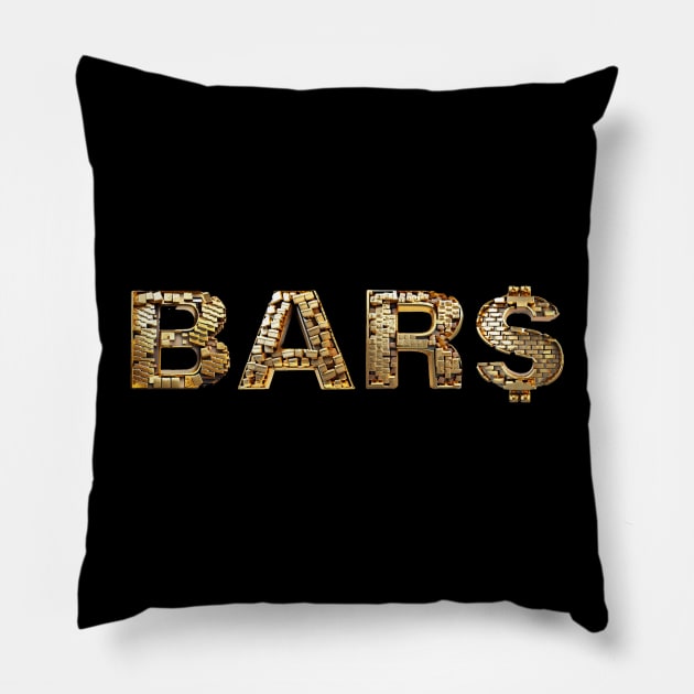 Gold Bars Pillow by OG1