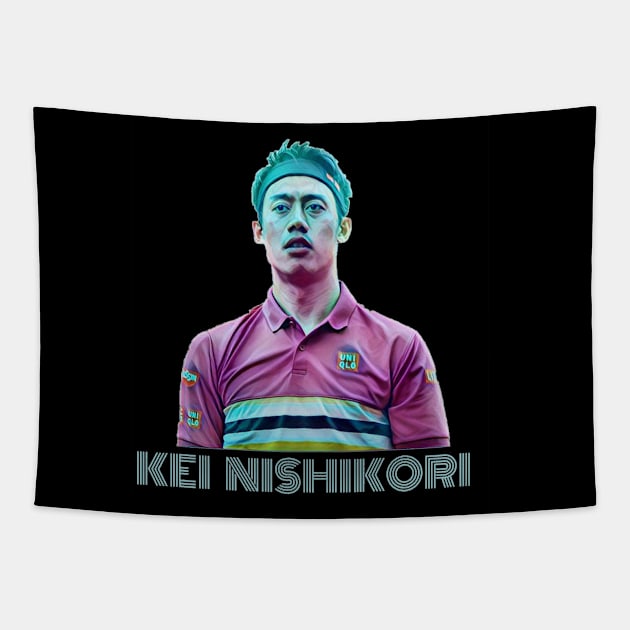 kei nishikori Tapestry by BorodinaAlen