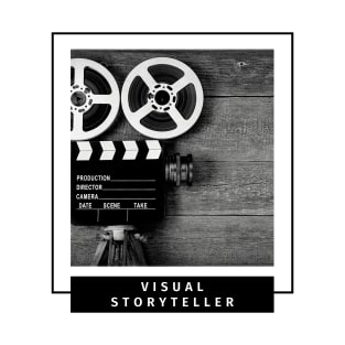 Visual Storyteller retro camera and film design for photographers and visual storytellers T-Shirt