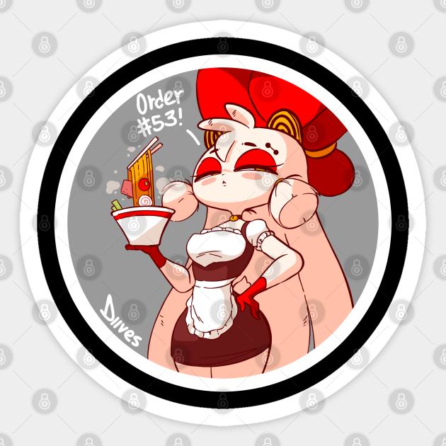 Miantiao S Noddles Back Side Diives Sticker Teepublic Последние твиты от diives (@diivesart). miantiao s noddles back side