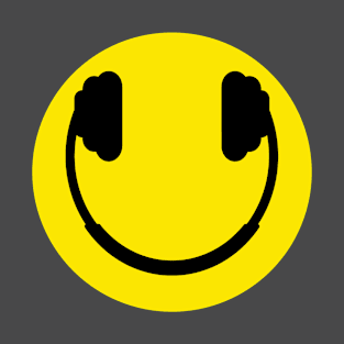 smiley headphone mood T-Shirt