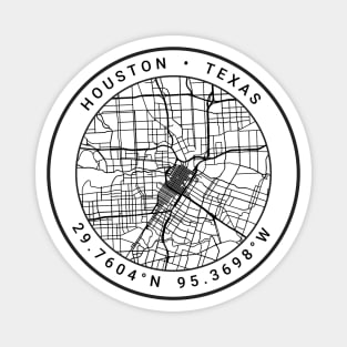 Houston Map Magnet