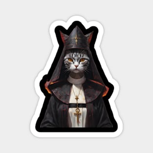 Nun cat design Magnet