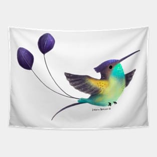 Spatuletail Hummingbird Tapestry