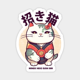 Maneki-Neko Sushi Bar Magnet