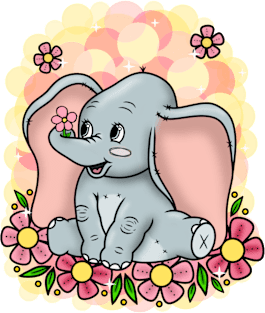 Kawaii Dumbo Magnet