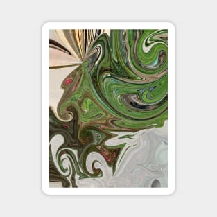 Abstract Marbling Magnet