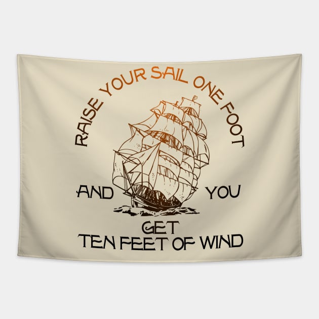 Sailing Sayings Tapestry by hardcore repertoire