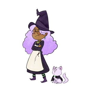 A grumpy witch and her cat T-Shirt